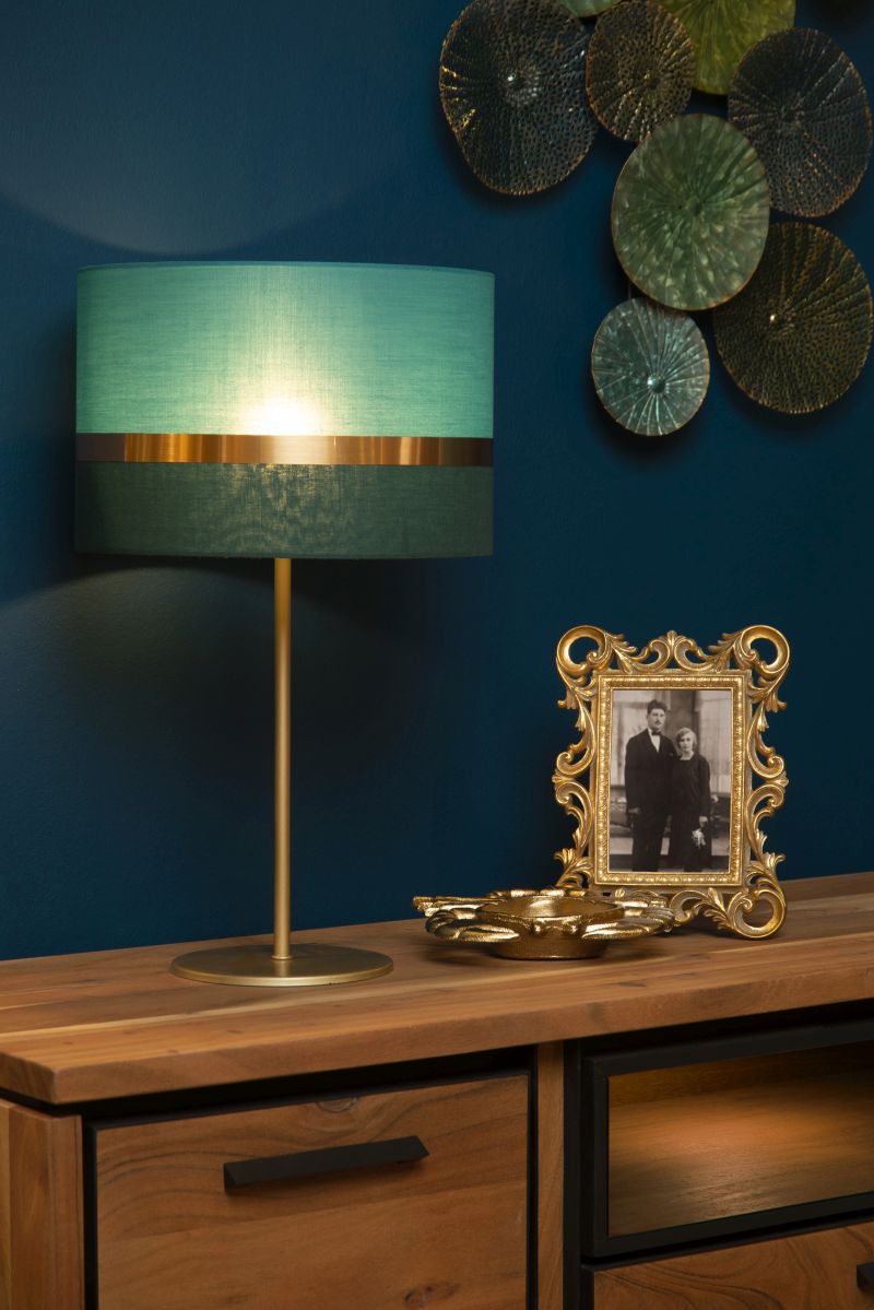 Lucide EXTRAVAGANZA TUSSE - Stolná lampa - Ø 30 cm - 1xE14 - Zelená